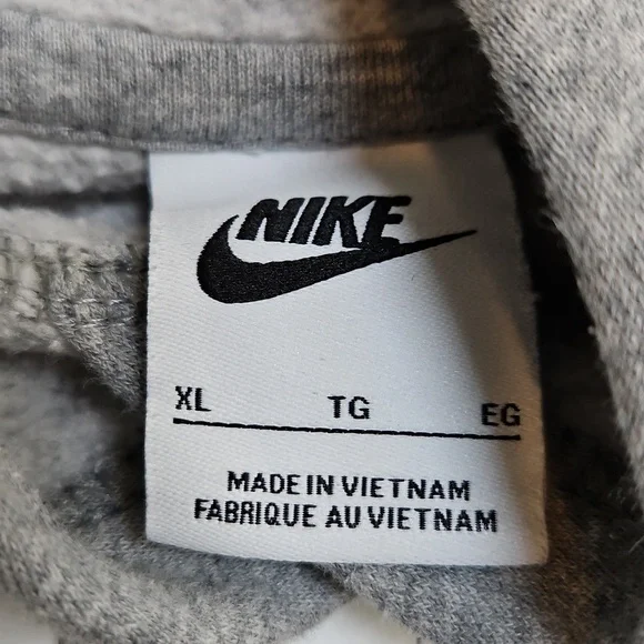 Nike Kid's Heather Gray Hoodie - Picture 3 of 3